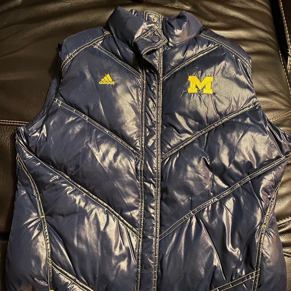Adidas puffy vest - Maize and blue, MICHIGAN size XL